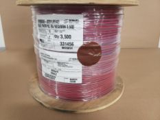 Qty 1 - 3500ft roll Sequel wire and cable 16/2 red and brown wire.