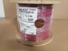 Qty 1 - 3500ft roll Sequel wire and cable 16/2 red and brown wire.