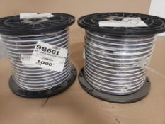 Qty 2 - 1000ft rolls of wire (2000ft total) 16/5 gauge brown/blue/black/gray/white.