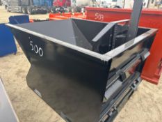 Unused 1.5 Yard Skid Steer Trash Hopper