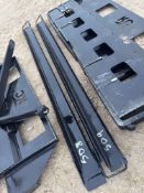 Unused 84" Fork Extensions Light Duty