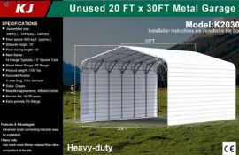 Unused 20FT x 30FT Metal Garage