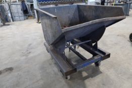 FW Supplies Metal Blue Tipping Skip Bin.