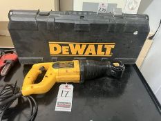 DEWALT ELEC. RECIPROCATING SAW, M/N DW303M W/ CASE