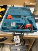 MAKITA 12V CORDLESS 3/8" DRILL, M/N 6211D W/ BATTERY CHARGER & CASE
