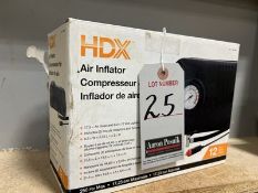HDX AIR INFLATOR COMPRESSOR, 250 PSI