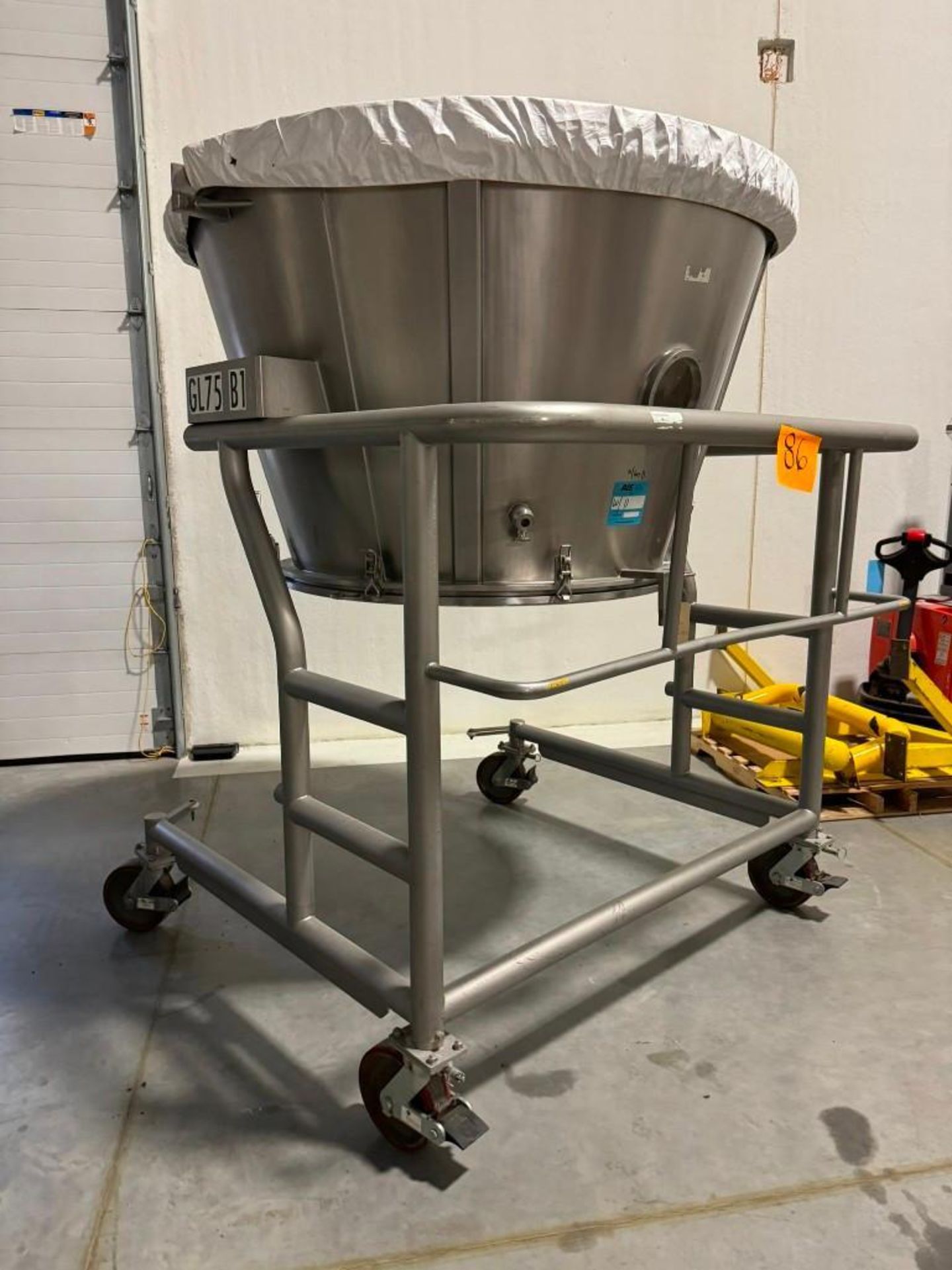 Glatt Fluid Bed Dryer, Type WSG 500 TC, Serial# 6998, Year 2000, Stainless Steel. With bowl cart, Gl - Image 11 of 46