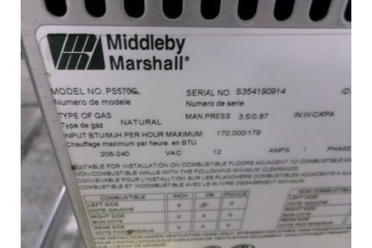 Middleby Marshall Conveyor Oven Model PS-570G, S/N S354190914 - Image 2 of 2