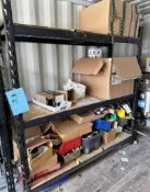 Lot of (2) Shelves and Assorted Contents.