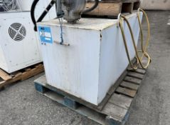 GPI Manual Dispense Fuel Tank Approximate 100 Gallon Capacity.