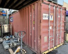 (1) 20ft Overseas Shipping Container. **NO CONTENTS DELAYED PICKUP**