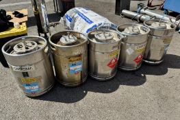 Lot of: (5) Bolz 50 Liter 316L Stainless Steel Pressure Tanks.