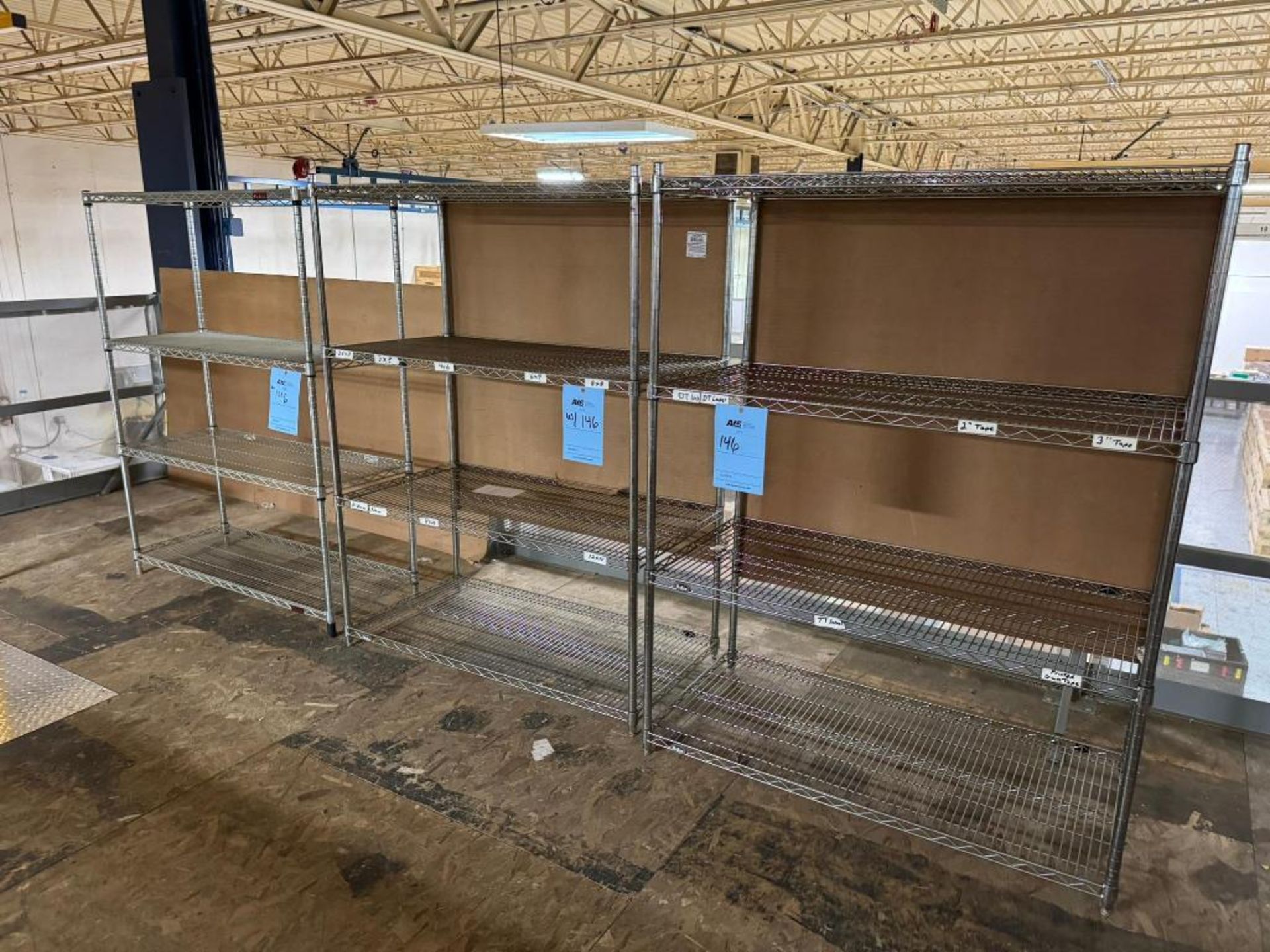 Deli Metro Racks Lot of: (2) Nuline Metro Racks, Approximate 48” Long x 24” Wide x 63 ...