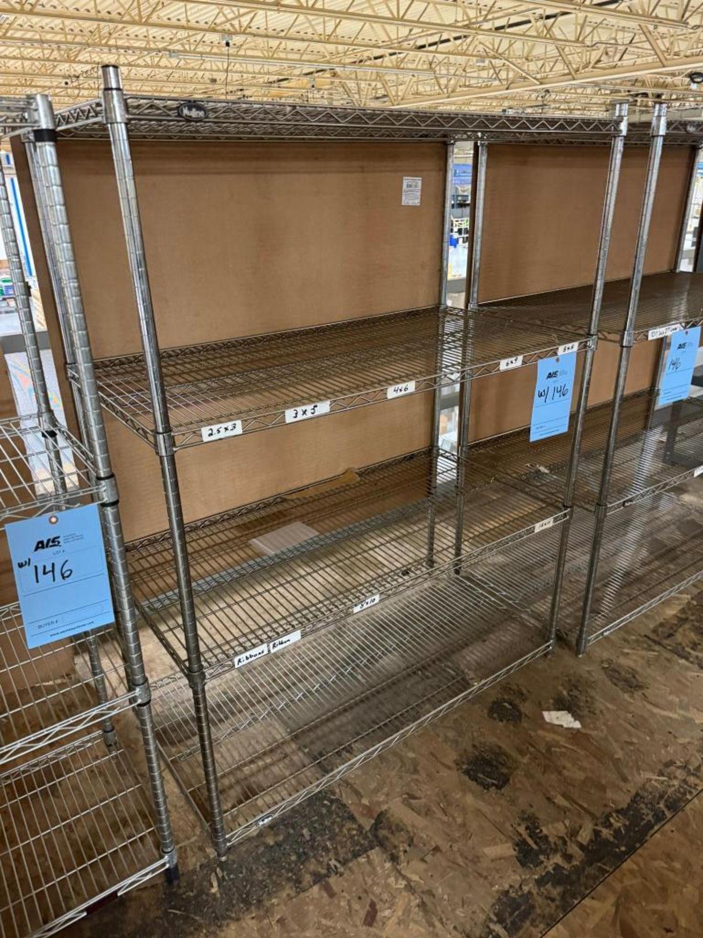 Metri Raksh Lot of: (2) Nuline Metro Racks, Approximate 48” Long x 24” Wide x 63 ...
