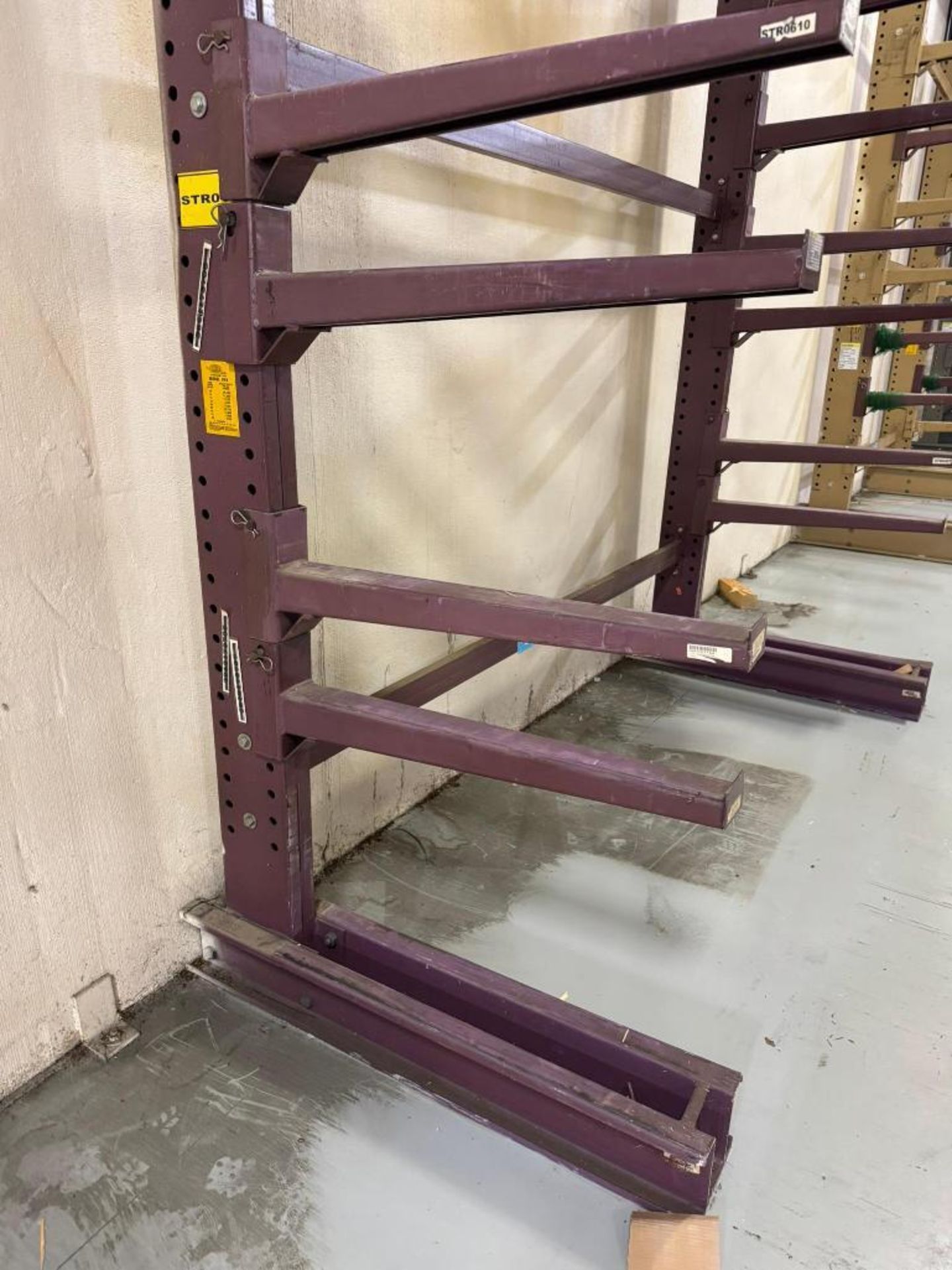 Meco-Omaha Floor Mounted Cantilever Bolt Together Rack. With of (2 ...
