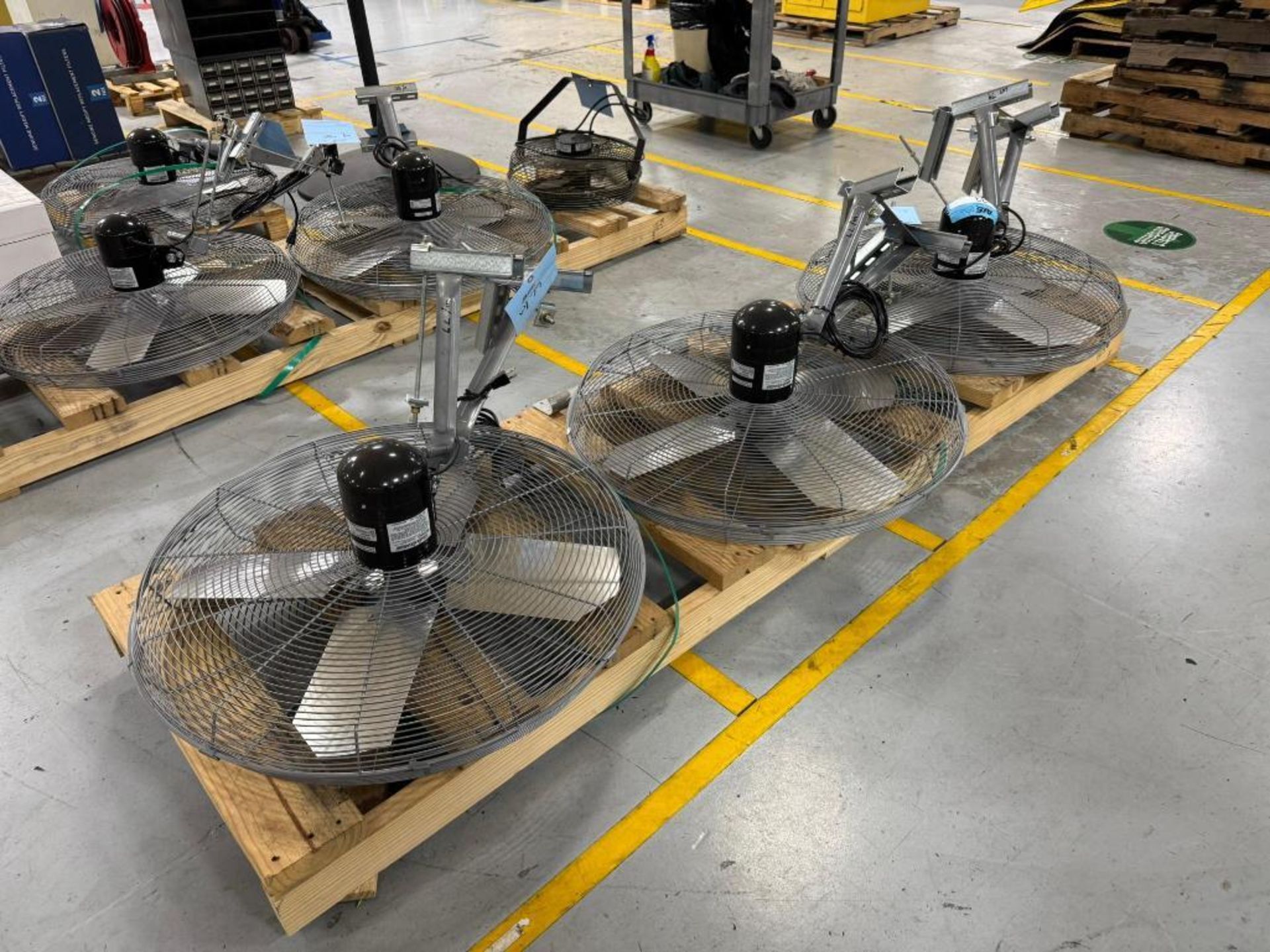 Lots Fans Lot of: (3) Wall Mount Fans