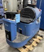 Global Industrial Auto Ride-On Floor Scrubber Dryer, Model 641245, Serial# 0001816544, Year 2018. Wi