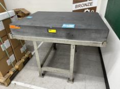 Metroplate Granite Surface Plate, Approximate 36" x 48", Serial# 11381, With steel stand.