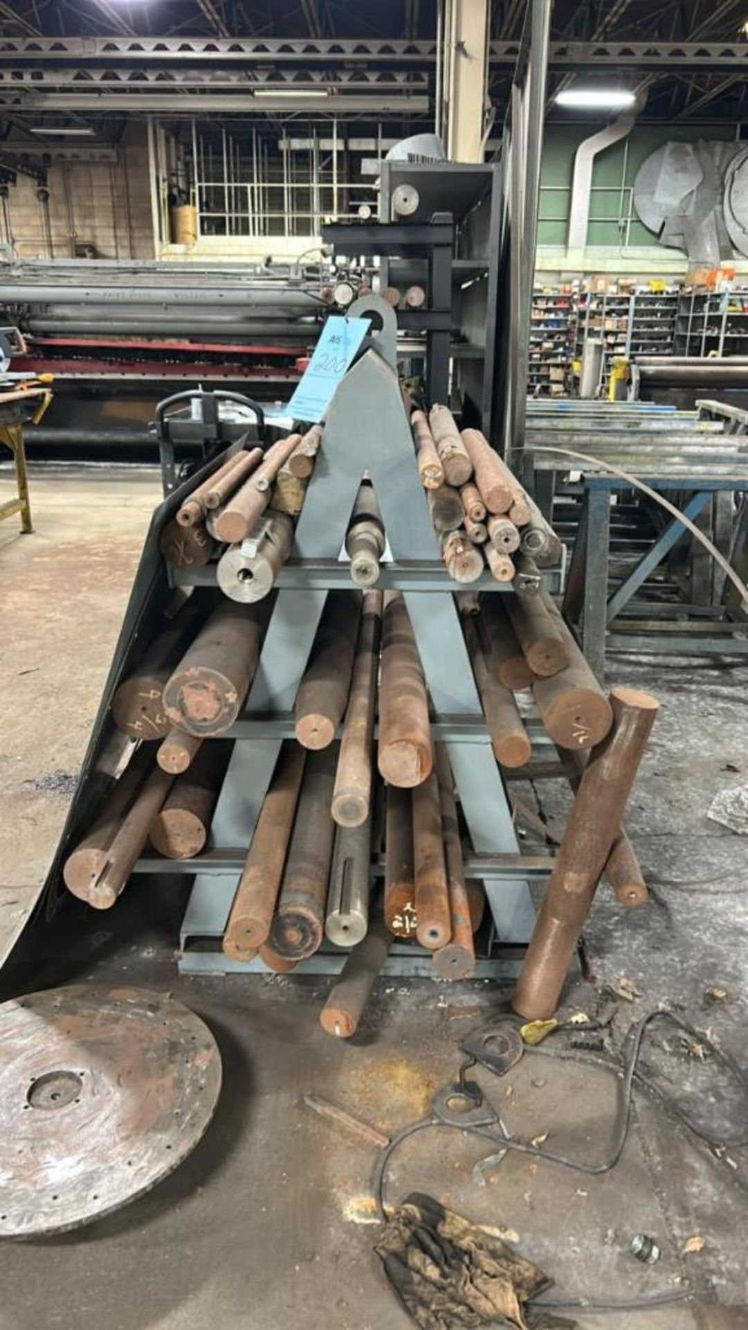 Lot Consisting of: (3) Racks and Shelving Units with Assorted Steel ...