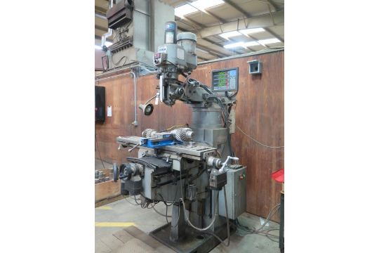 Acra LCTM1 Vertical Mill s/n 70604980 w/ Newall DP1200 3-Axis Programmable DRO, Dial Change RPM with - Image 2 of 17