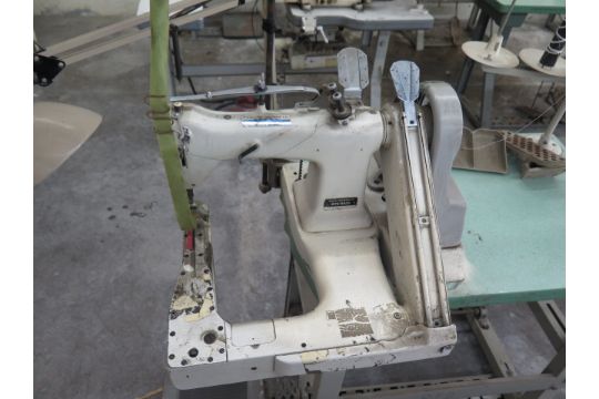 Brother DT6-B925 Twin Needle Double Chain Stitch Industrial Sewing Machine w/ Feed Off The Arm (SOLD - Image 6 of 13