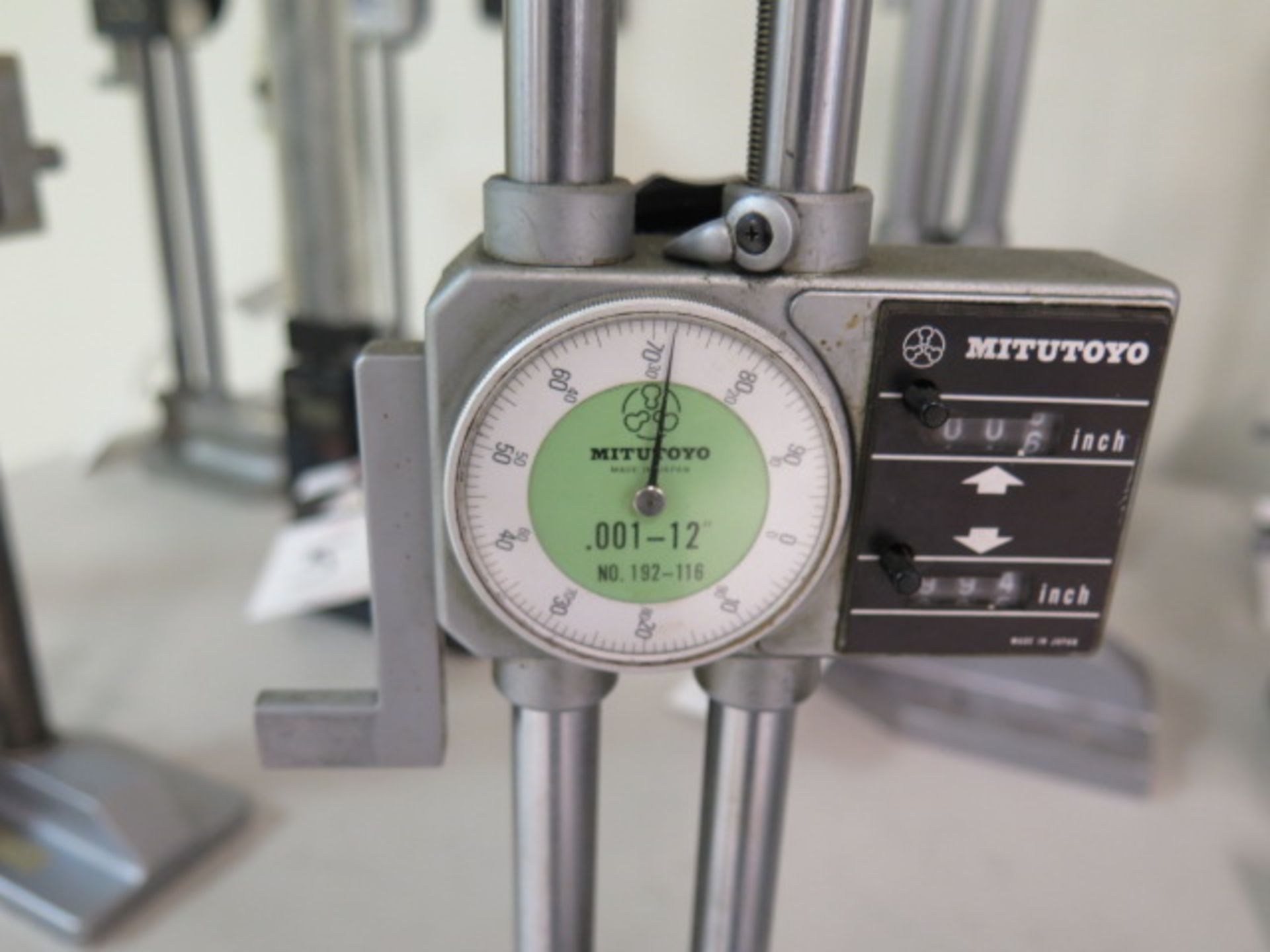 { Group of lots: 8, 9 } Mitutoyo 12" Dial Height Gage (SOLD AS-IS - NO ...