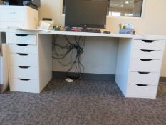 Desks (2) and Bookshelf (NO CONTENTS) (SOLD S-IS - NO WARRANTY)