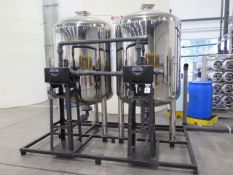 Activated Carbon System (NEW NEVER INSTALLED) w/ (2) Stainless Steel Tanks, Controls, Platform