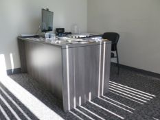 Desk and (2) Book Shelves (NO CONTENTS) (SOLD S-IS - NO WARRANTY)