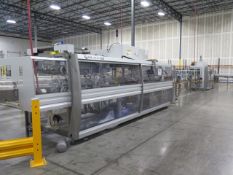 2022 SMI Packaging To Pallet Wrapping System w/ 2022 SMI DV500S ERGON Wrap-Around Case Packing Syste