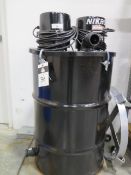 Nikro DP55DUAL Barrel Style Vacuum w/ Rolling Base (SOLD S-IS - NO WARRANTY)