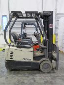 Crown 55F-SSS-A059 2750 Lb Cap Electric Forklift s/n 9A194352 (NEEDS ELECTRICAL WORK) w/ 190” Lift H