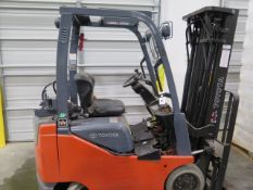 Toyota 8FGCU15 2500 Lb CAP LPG Forklift (NEEDS REPAIR) s/n 33626 w/ 3-Stage Mast, 189” Lift Height,