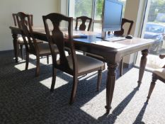 Dining Table w/ (6) Chairs (SOLD S-IS - NO WARRANTY)
