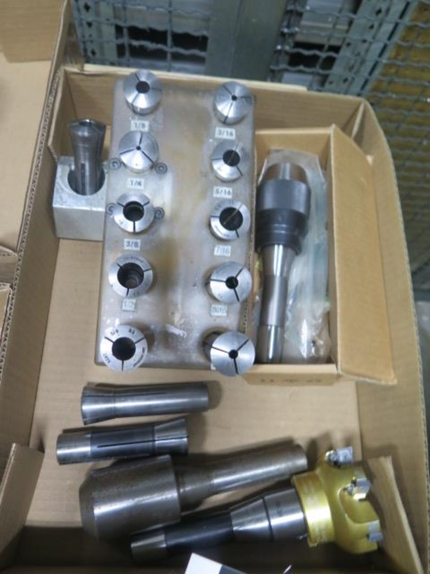 { Group of lots: 1096, 1097 } R8 Collets and Tooling (15) (SOLD AS-IS ...