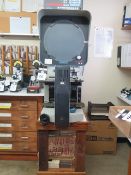 Deltronic DH216 16” Optical Comparator s/n 300016483 w/ Deltronic MPC-5 Programmable DRO, SOLD AS IS