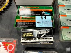 (2) JONNESWAY 1/4" PNEUMATIC NHEAVY DUTY ANGLE DIE GRINDERS