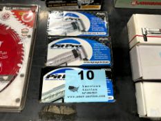 (3) PIT PRO FULL SIZE 1/4" PNEUMATIC RIGHT ANGLE DIE GRINDERS
