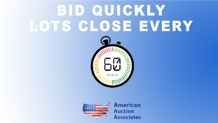 Bid Quickly, Lots close FAST!