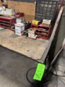 Table w/ Misc Contents- Abrasives, Reamers & More