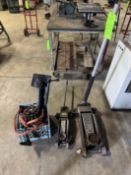 (2) Floor Jacks w/ Jumper Cables