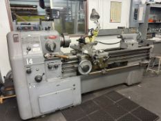 Okuma Mdl. Engine Lathe, w/ Newall DRO, Tail Stock, Tool Post Holder,
