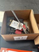 Small Lot of Digital Calipers and 1 small Bench Vice