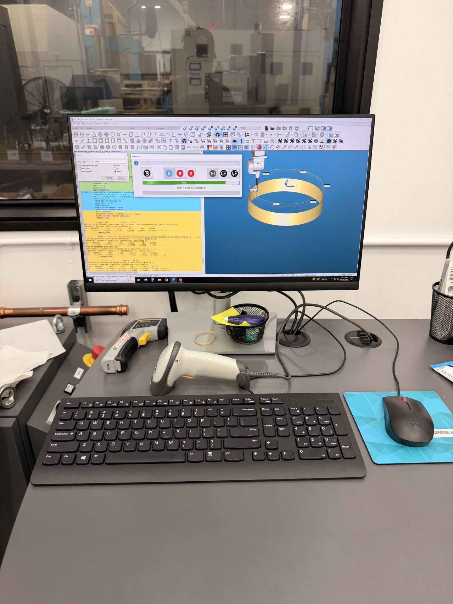 2023 Hexagon Global Advantage 20.33.18 CMM, Head Mdl. HH-AS8-T2.5, Software Lic. 2017 R2, Probe - Image 7 of 9