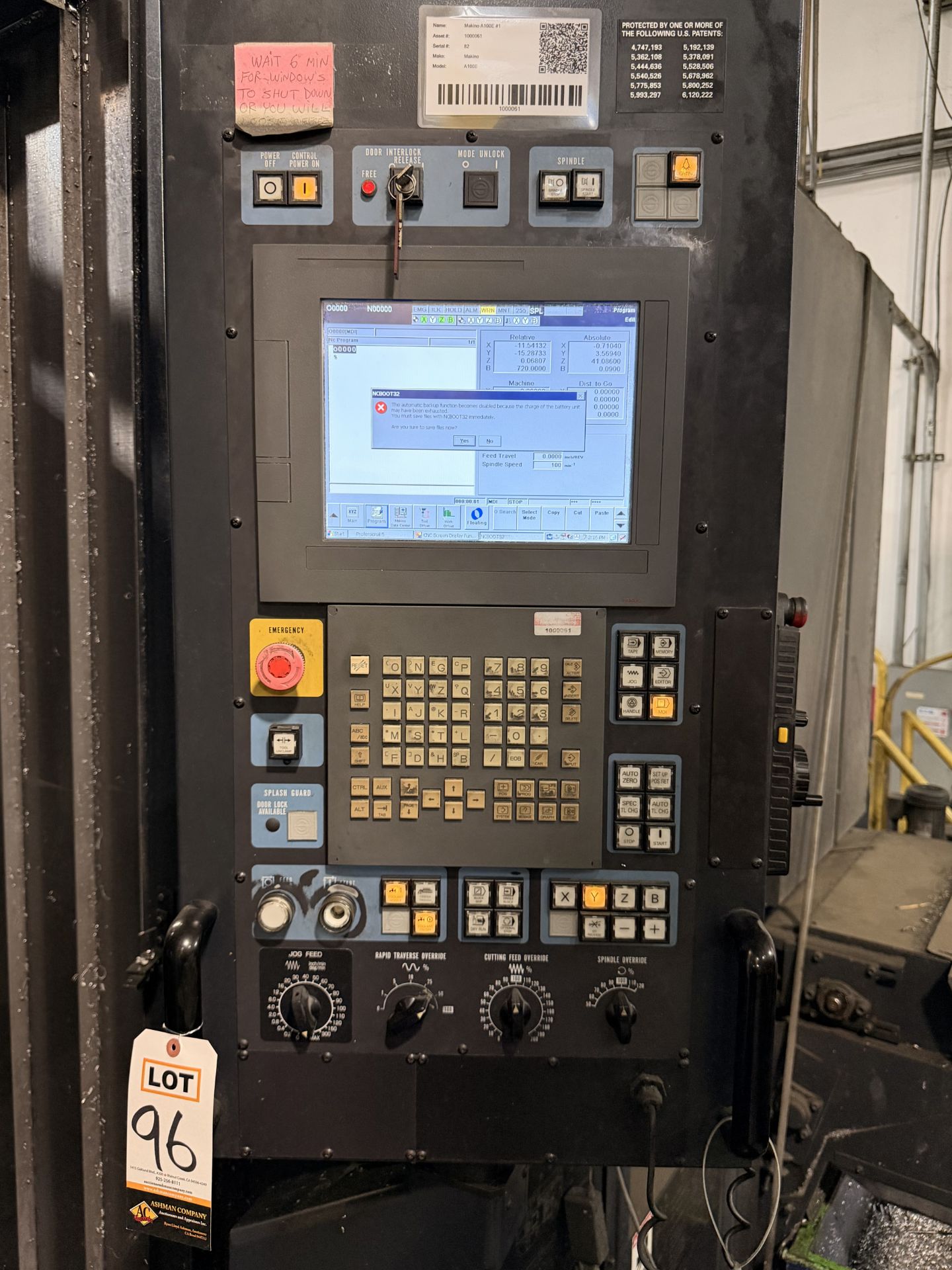 Makino Mdl. A100E CNC Horizontal Machining Centers, Makino Professional ...