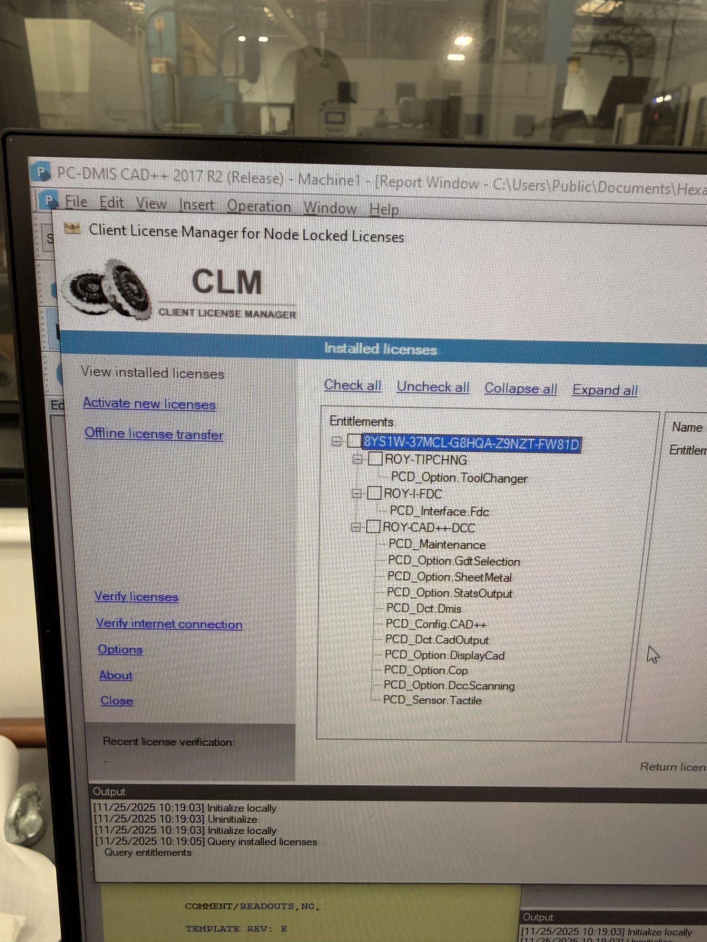 2023 Hexagon Global Advantage 20.33.18 CMM, Head Mdl. HH-AS8-T2.5, Software Lic. 2017 R2, Probe - Image 9 of 9