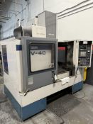 Mori Seiki Mdl. MV-40 CNC Vertical Machining Centers, s/n 3884, 3719, Fanuc MF-M6 CNC Controls, 10,