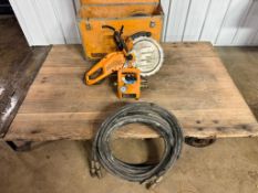 Partner Hydraulic Ring Saw, box, hose, blade