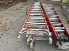(3) Louisville 12" Fiberglass Step Ladder