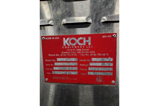 Koch Mdl. US2818 Dip Tank, stainless steel, Ser. #1021, portable, 220 volts, 3 phase, Item #809302- - Image 6 of 7